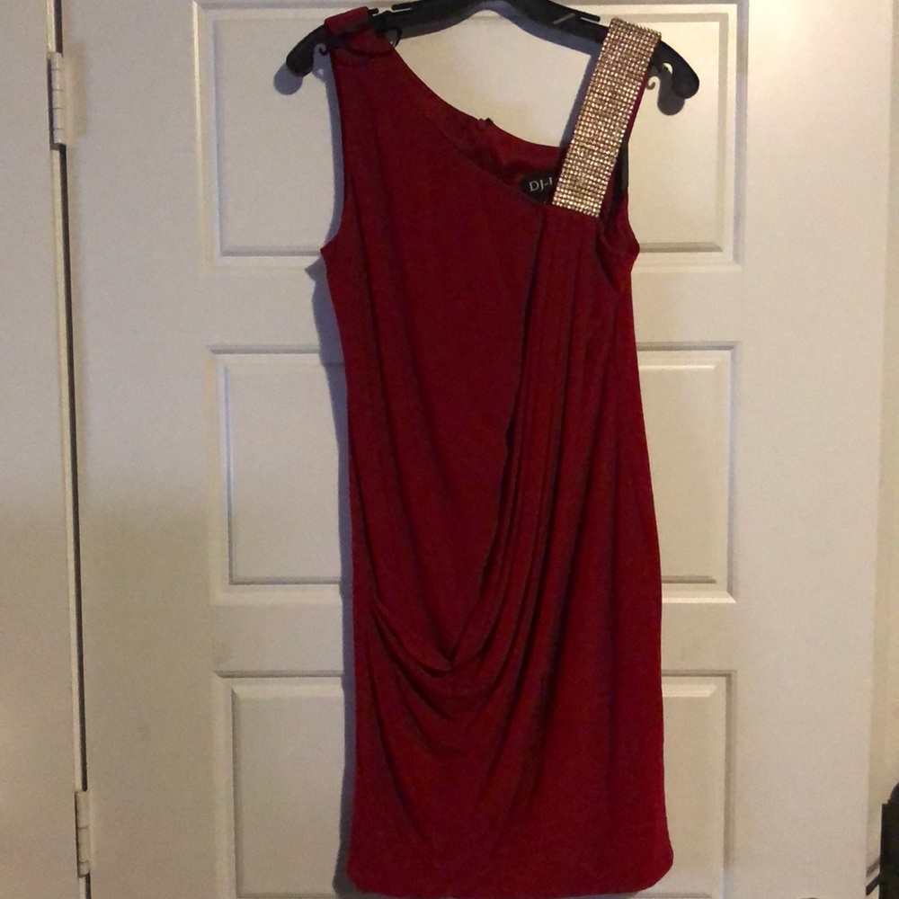 Red Studded dress